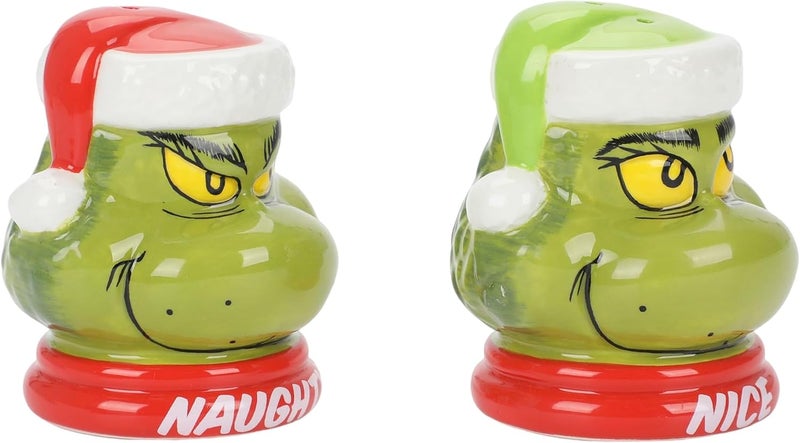 Vandor Dr. Seuss The Grinch Naughty or Nice Salt And Pepper Shaker Set,Multicolor - Image 4